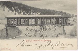 Holta Jernbanebro ved Holtaalen  (NK434) Stemplet Stamsund -07