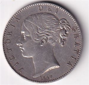 Storbritannia 1 Crown - 1847