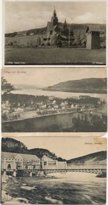 Telemark Notodden, lot med 6 småformatkort.  Alle brukt