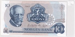 10 kroner 1983 CX 2933304, kvalitet 0!