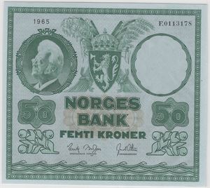 50 kroner 1965 F.0113178. Kv.0