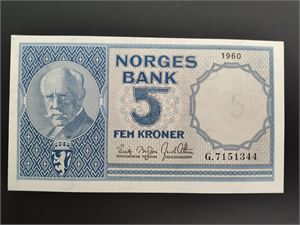 5 kroner 1960 G