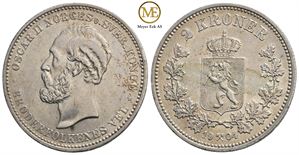 2 kroner 1904 Oscar II. Kv.01