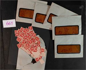 BAYERN o Mi 78, 1911 10pf i dublettposer, mange hundre merker. Fins i 3 typer, her er det bare å lete. GI BUD!