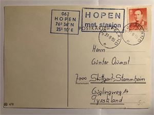 HOPEN Metrologisk Stasjon - i tillegg Jørpeland i1965