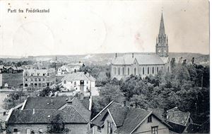 Postkort. Parti fra Fredrikstad