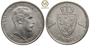 50 øre 1919 Haakon VII. Kv.0