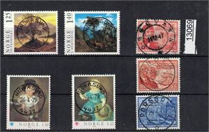 Nk 780-81 og 841-42 o. 2 pene serier stemplet "HIDRASUND" + 3 Postjubileum