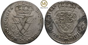 2 mark 1725 Frederik IV. Kv.1/1+