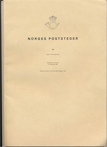 LITTERATUR Norges Poststeder 1982. Ingen noteringer inni