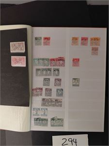 IRLAND o/x dublettbok inkl 1922 Dollard 2s6 og 5sh hengslet