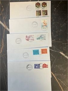 5 FDC'er stemplet lokalt i Kvam