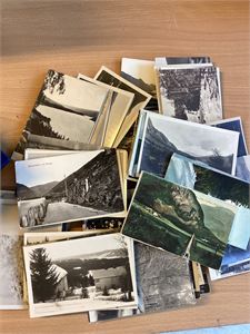 Oppland.  Stor lot med Opplandskort,  ca 50/50 små/stormat   ca 250 kort til sammen.