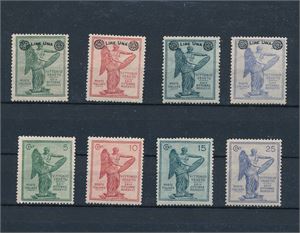 ITALIA x Mi 144-47 og 201-04, 2 serier 1921/1924. Priset etter billigste tagging (€ 165)