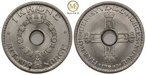 1 krone 1949 Haakon VII. Prakt eksemplar