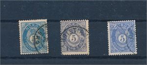 Nk 24 o. 3 blå 5-ører i nyanser