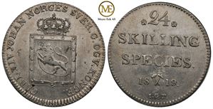 24 skilling 1819 Carl XIV Johan. Kv.0/01