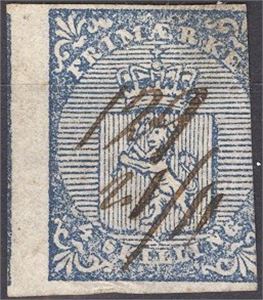 NK 1 Håndannulert 129, 21/11 på NK1. Nydelig lokalobjekt fra Hokksund! Venstre marg svært bred, så man ser neste merke, høyre side derimot klippet inntill…