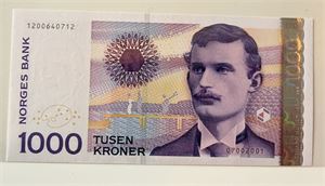 1000 kroner 2001 VII utg. Kv.0