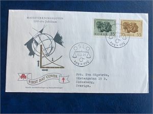 NK 551-52  Guldberg og Wåge FDC