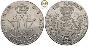 Speciedaler 1777 Christian VII. NMD.5. Kv.01