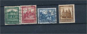 REICH o/x Mi 459-60, 162 og 477. 4 Nothilfemerker 1931-32. 462 er hengslet