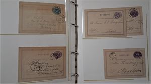 SVERIGE intressant samling helsaker Bke 1-31 i visiralbum. Samtliga postgångna, några tiläggsfrankerade,