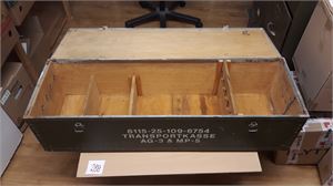 TRANSPORTKASSE for AG-3 og MP-5. Vekt 14,4 kilo