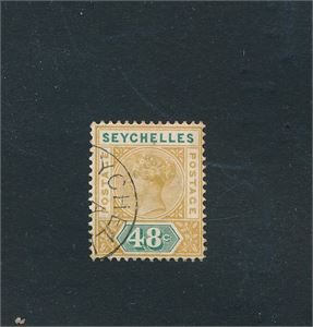 SEYCHELLES o SG 7, 1890 48c. Pent merke (£ 12)