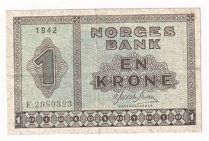 1 krone 1942 E