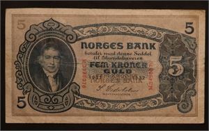 5 kroner 1932 M. Kv.1-