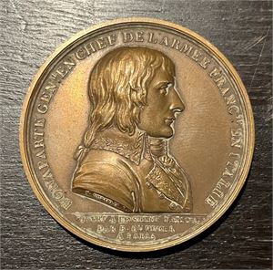 Bonaparte medalje fra Campo Formio traktaten 1797. Kv.01