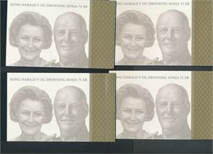 PRESTISJEHEFTER FHP 1, Harald og Sonja 75 år, 4 stk