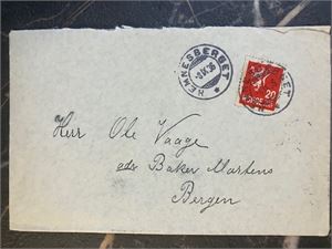 Pent brev stemplet Hemnesberget