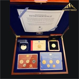 Norges myntutgivelser 2004. ink 1500kr gullmynt