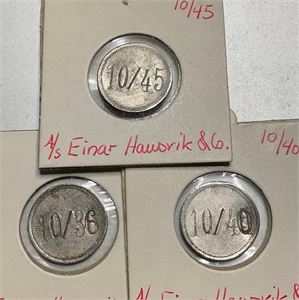 Akkordmerker  A/S E.Hausvik &Co 10/36,10/40,10/45