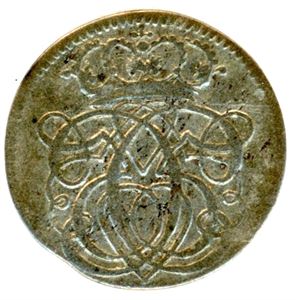 2 skilling 1688 Kongsberg. 17 - H 76, NM 231. 1