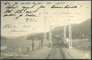 Tinoset. To ulike kort. Brukt ihhv. 1913 og 1919. K-1