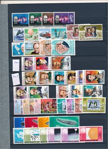 BRITISH ANTARCTIC TERRITORY xx dobbelt innstikksark med merker ca 1966-89 (€ 250)