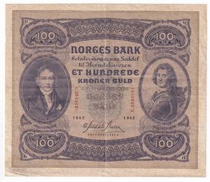 100 kroner 1942 C