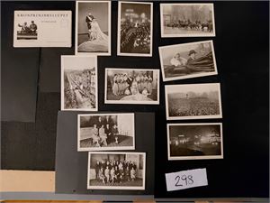 KORTMAPPE KRONPRINSBRYLLUPET (Mittet). Original mappe med 10 kort fra 1929. Alle kort omtrent som nye