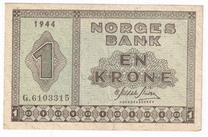 1 krone 1944 G