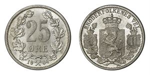25 Øre 1904 kv 0