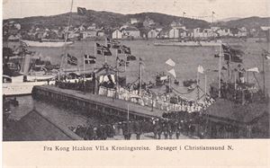 Møre og Romsdal - Christiansund.  Fra Kong Haakon VIIs kroningsreise