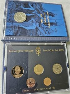 Eksportsett 1999, med 20 kroner Viking i proof (finnes kun i desse setta)