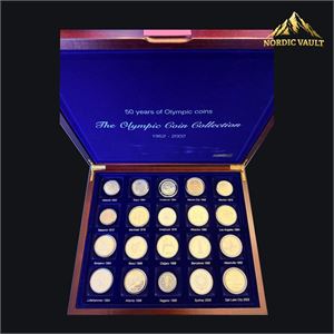 50 years of olympic coins 1952-2002.
