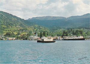 Båtkort - M/S Sunnhordland og B/F Osafjord ved Skånevik