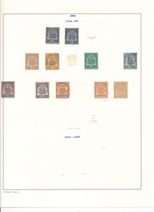 TUNISIA x/o/xx svær samling egenmontert til 1957 inkl portomerker og pakkeporto. Mange gode verdier