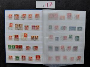 32 siders bok med vaska og klipp. Mye små merker. Kan være bedre stempler innimellom