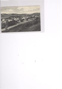 Jernbane Røra , parti fra.  Oversiktskort med stasjonen (Fotograf Granhus) st. RØRA 2-I-23